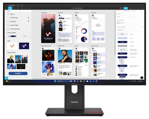 Lenovo ThinkVision T32UD-40 31.5" UHD USB-C Docking Monitor - 64B0GAT1UK