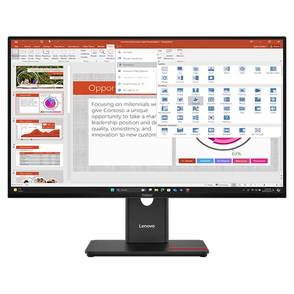 Lenovo ThinkVision T27-40 27" FHD monitor - 64A5MAT6UK