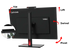 Lenovo ThinkVision T27hv-30 27" QHD USB-C Docking Monitor for Video Conferencing - 63D6UAT3UK