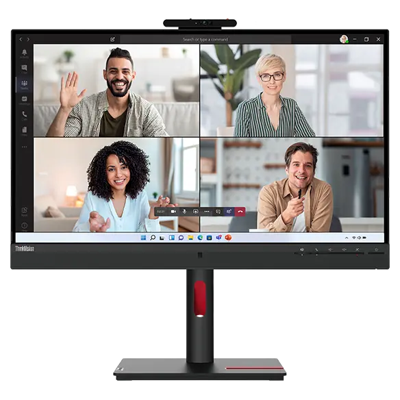 Lenovo ThinkVision T27hv-30 27" QHD USB-C Docking Monitor for Video Conferencing - 63D6UAT3UK